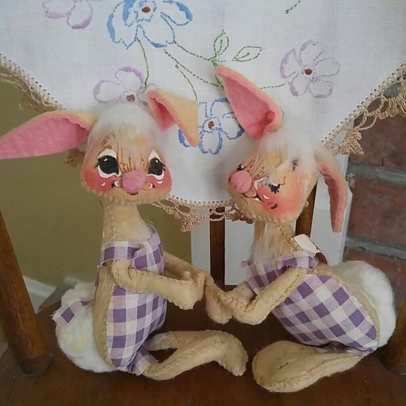 vintage rabbit dolls